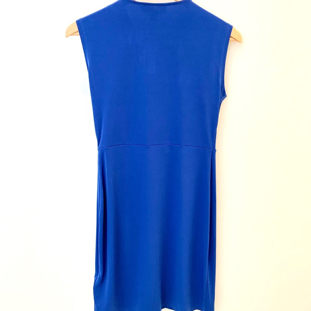 EUC- Michael Kors faux wrap blue dress. - Picture 3 of 3